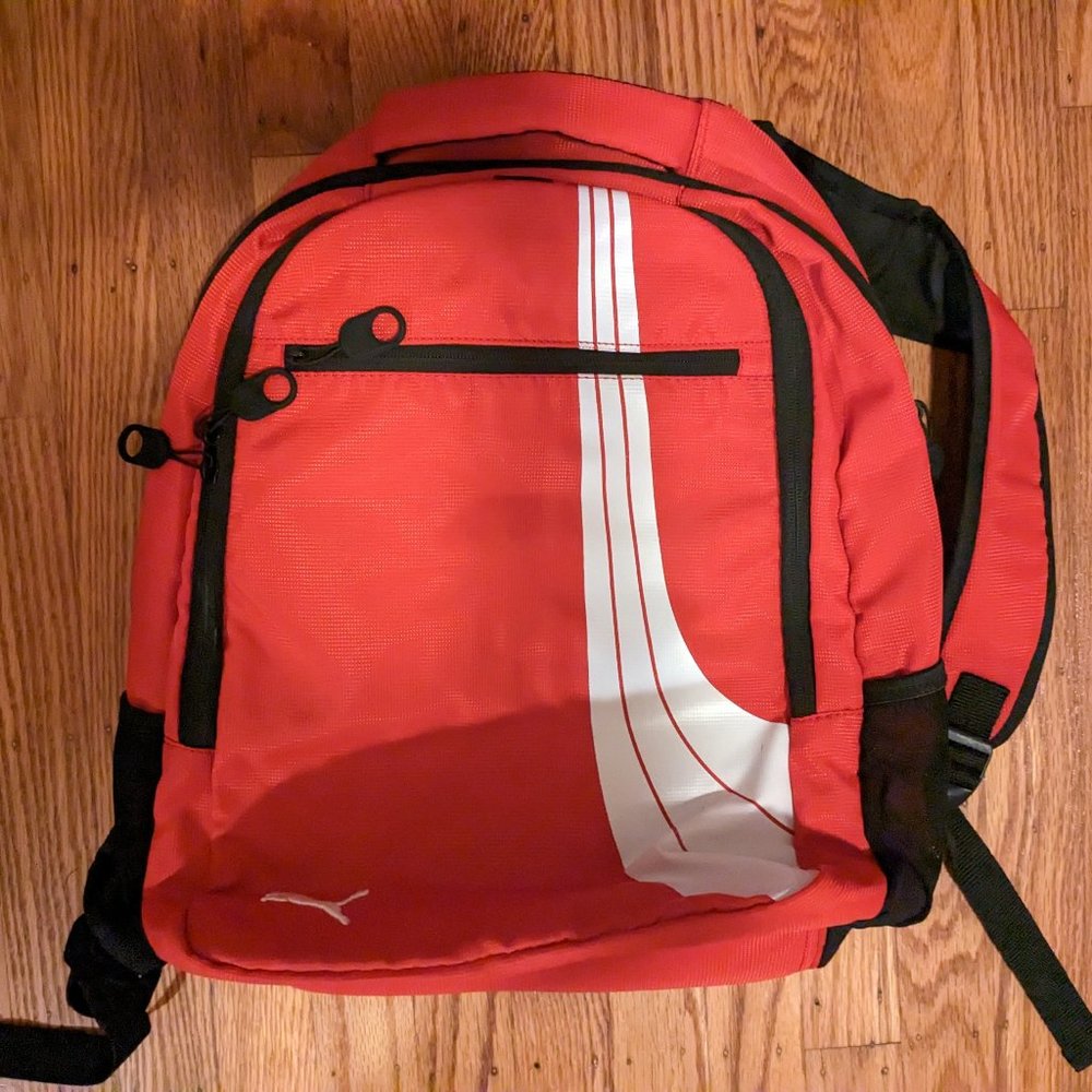 New Puma red backpack